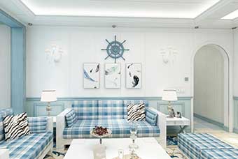 上饶地中海风格-客厅