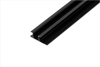 上饶航空纤维墙咔铝合金带灯中条（哑黑氧化）