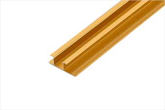 上饶航空纤维墙咔铝合金带灯中条（钛金氧化）